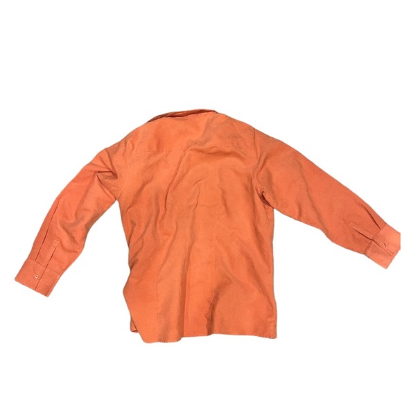Cotton Ginny Plus Suede orange button down - Picture 2 of 8
